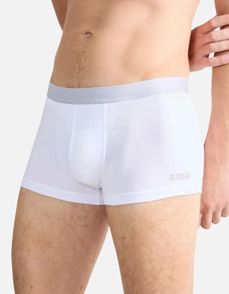 Go ABC 2.0 2-Pack Hipster Boxer Trunks, White
