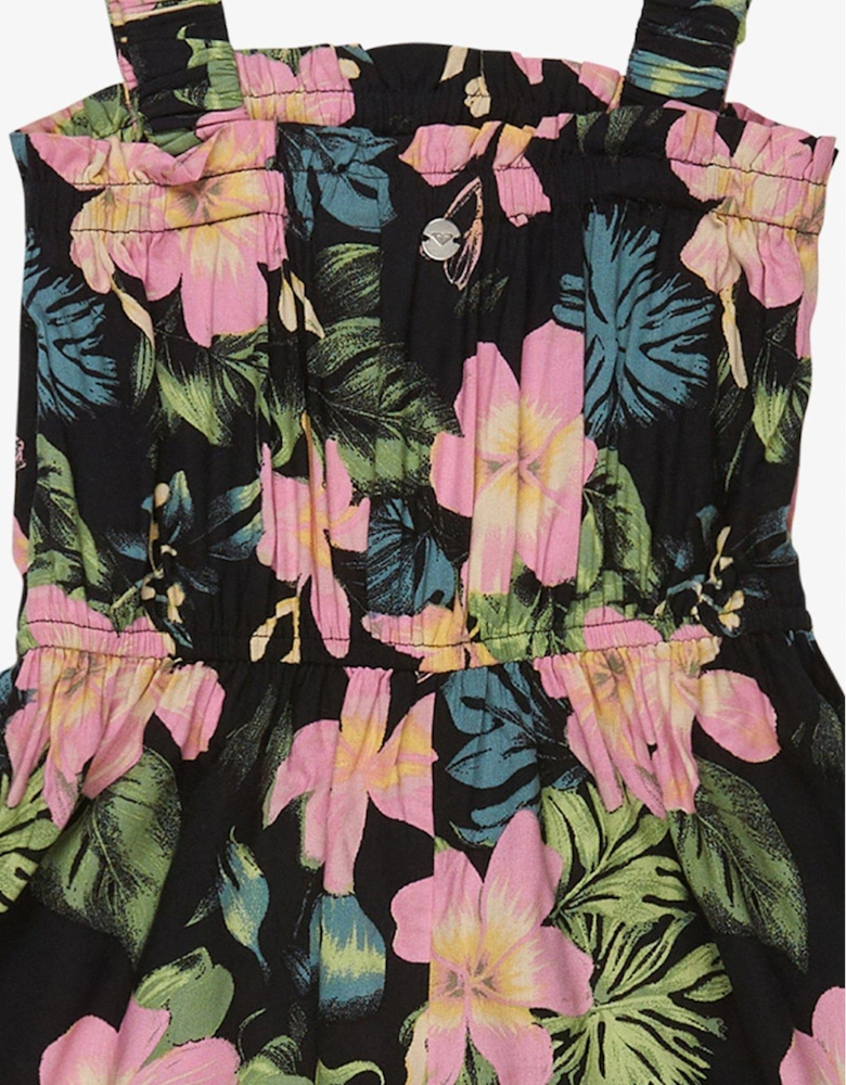 Girls Playa Baby Printed Playsuit All-in-One - Black