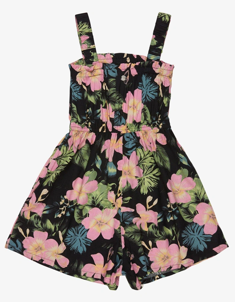 Girls Playa Baby Printed Playsuit All-in-One - Black