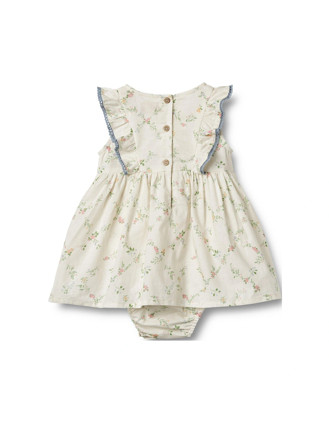 Baby Girls Sofia Romper Dress - Cream