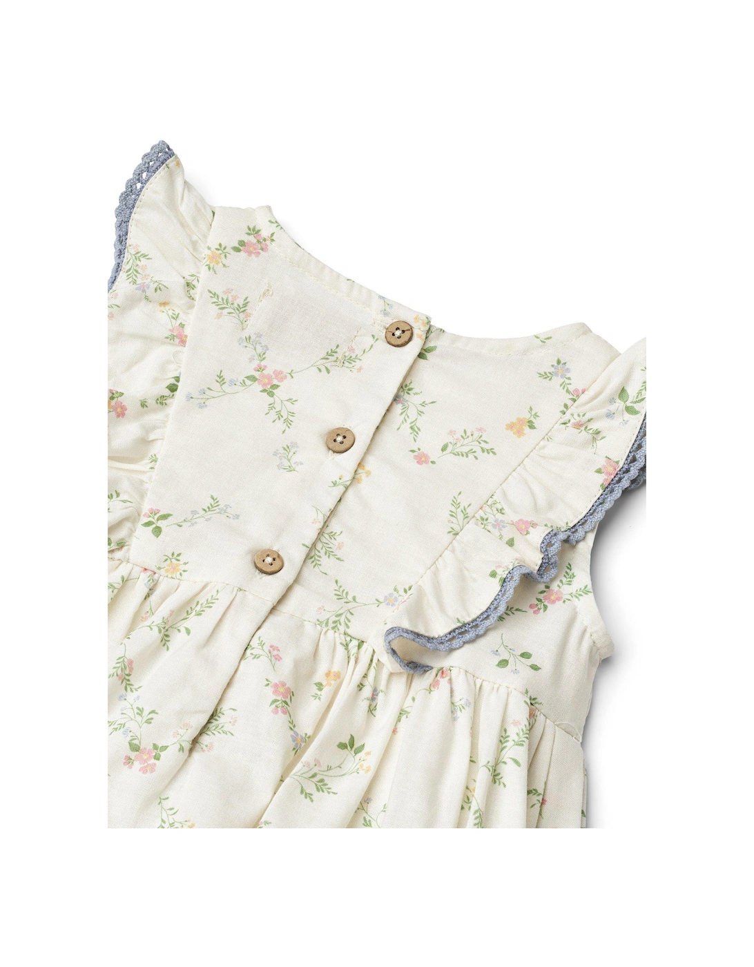 Baby Girls Sofia Romper Dress - Cream