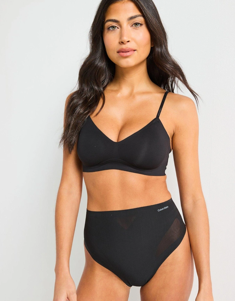 Gel Wire Lightly Lined Bralette - Black