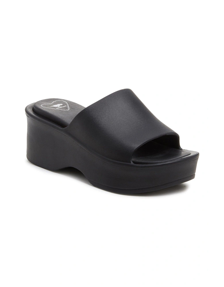 Petal EVA Wedged Sliders - Black