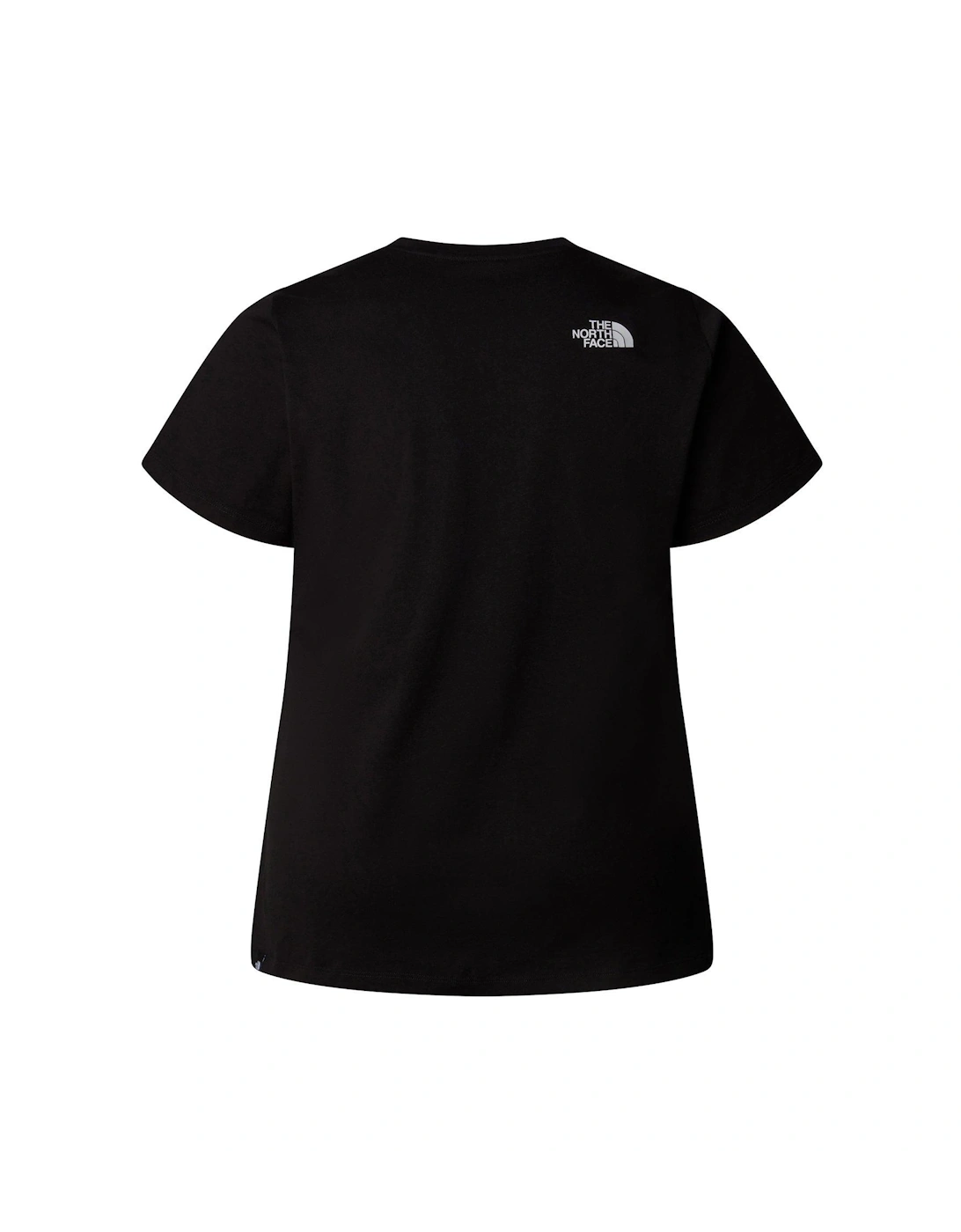 Women's Plus Short Sleeve Simple Dome Tee - Black