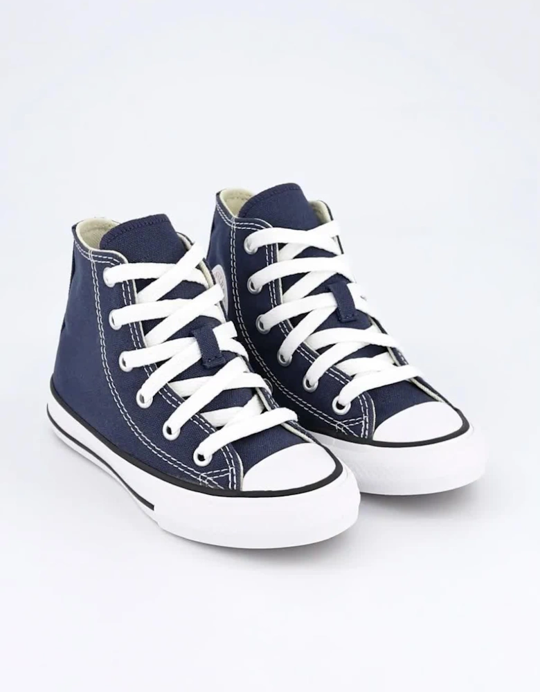 Unisex Kids Hi Top Trainers - Navy