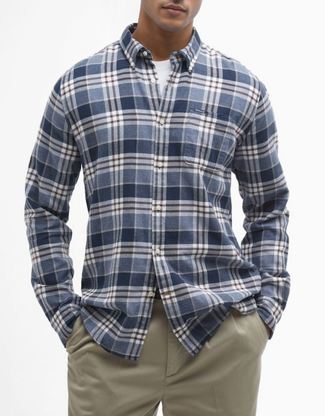 Fallbay Tailored Fit Checked Brushed Cotton Shirt, 2 of 1