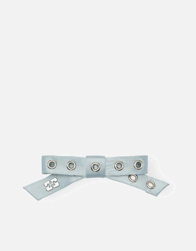 Eyelet Bow Woven Barrette