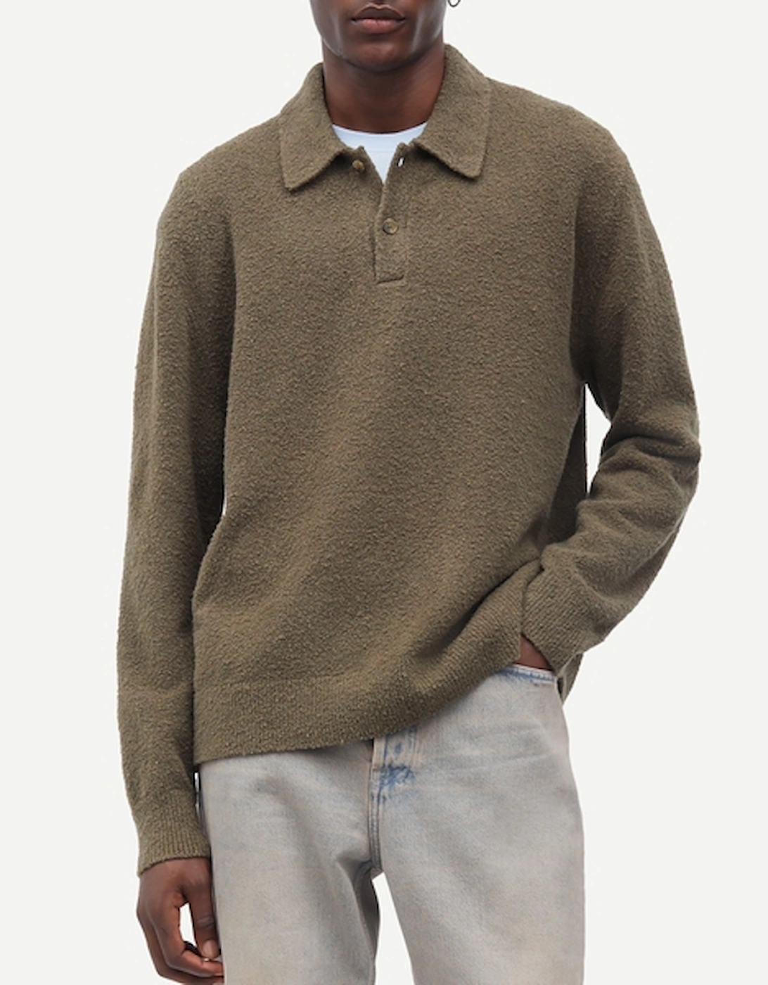 Samsøe Samsøe Sanino Knitted Polo Shirt, 2 of 1