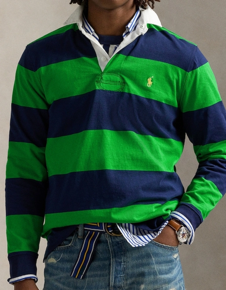 Yarn-Dyed Cotton-Jersey Rugby Top