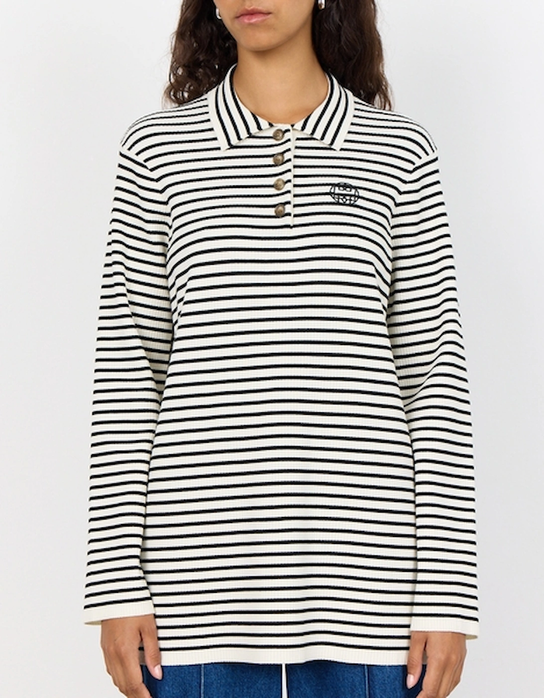 Leveté Room Kirstyn Striped ECOVERO™ Viscose-Blend Top, 2 of 1