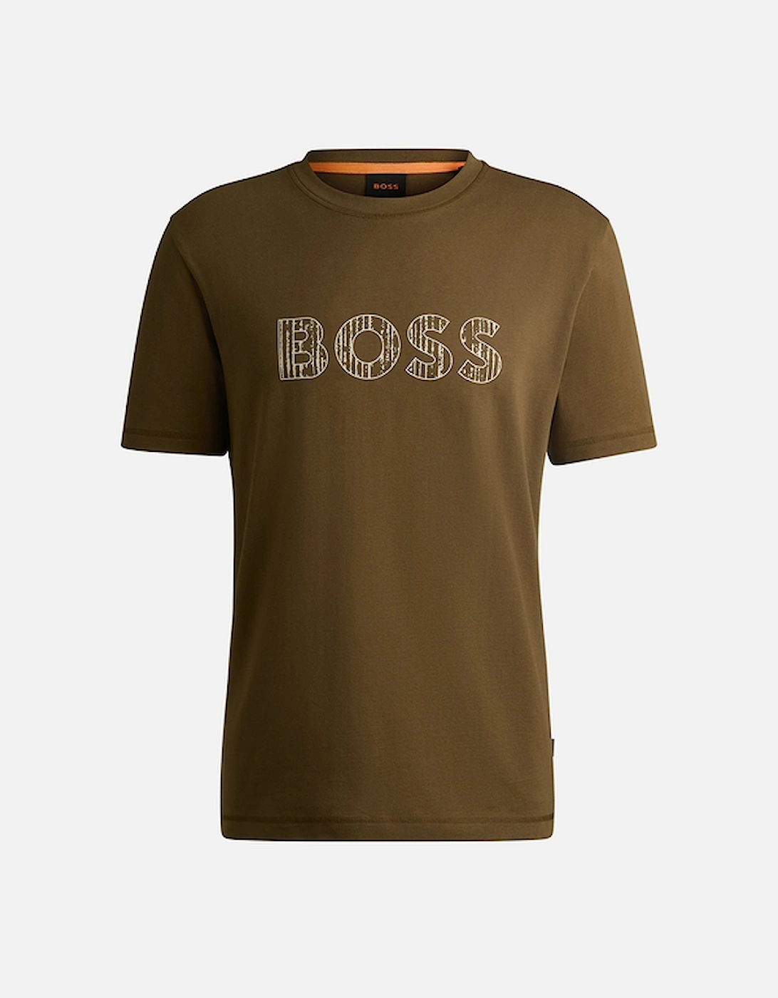 BOSS Orange Te_logotexture Cotton-Jersey T-Shirt, 2 of 1