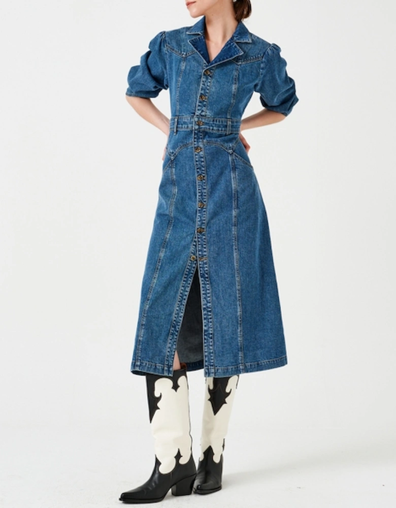 Mia Midi Denim Dress