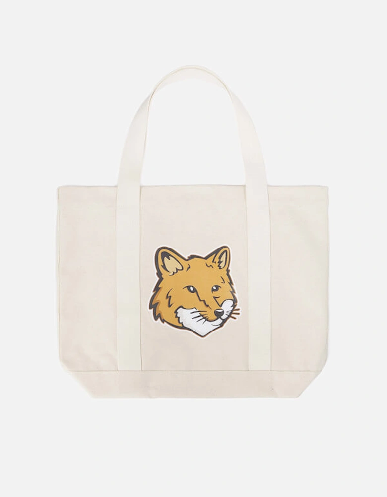 Maison Kitsuné Fox Head Canvas Tote Bag
