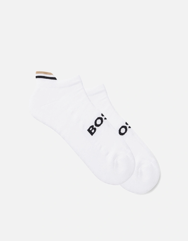 BOSS Bodywear Intarsia-Knit Cotton-Blend Logo Socks