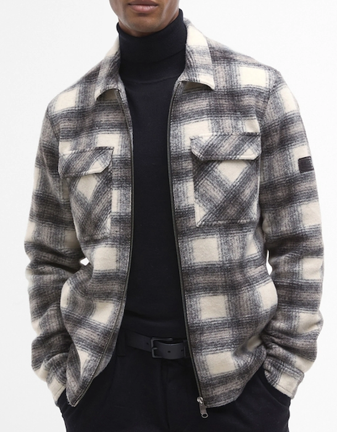 Clayton Brushed Fleece Overshirt, 2 of 1