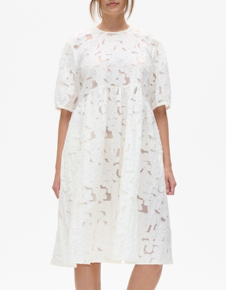 Agdel Floral-Appliquéd Mesh Dress