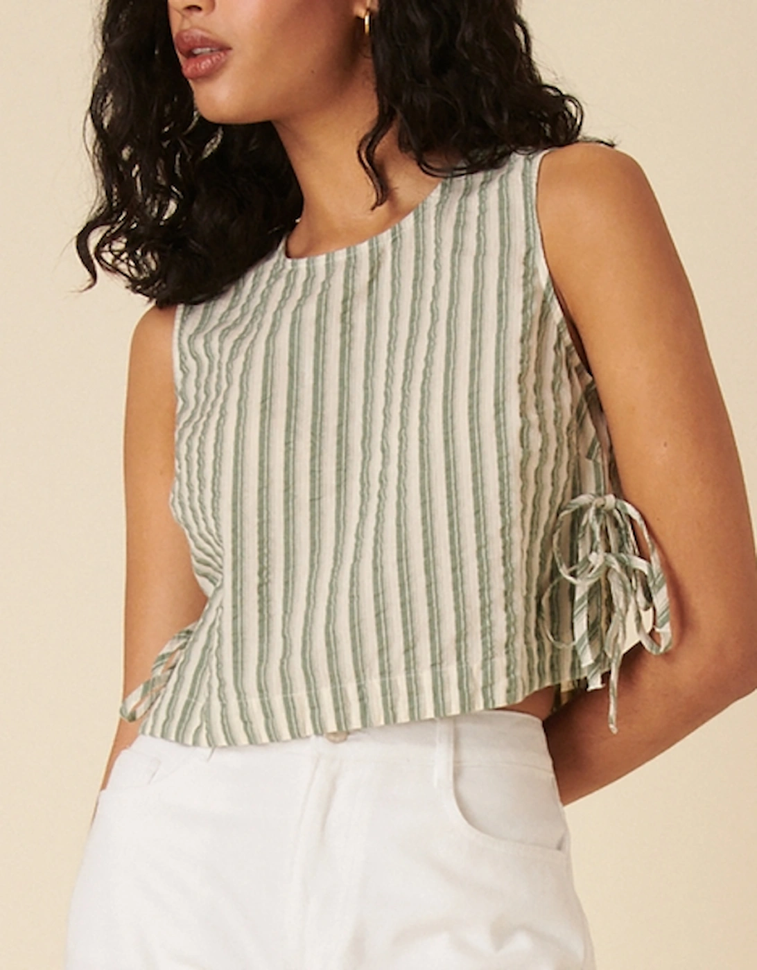 Verity Striped Organic Cotton Top, 2 of 1