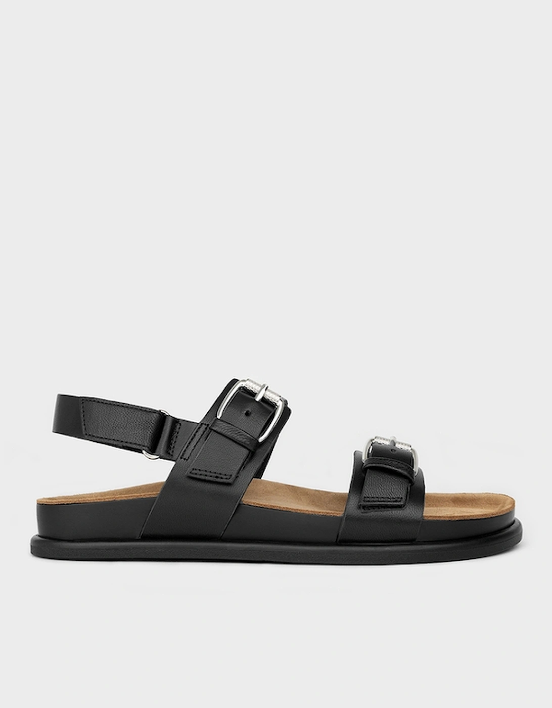 Effie Leather Flat Sandals, 2 of 1