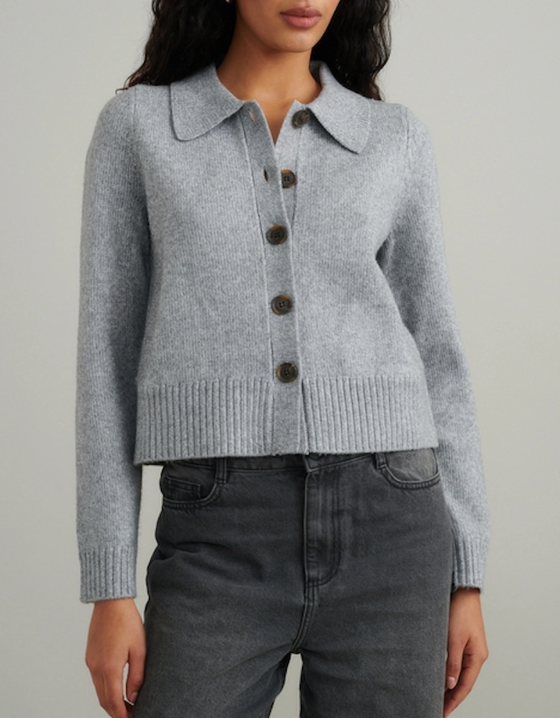 Collar Knit Cardigan, 2 of 1