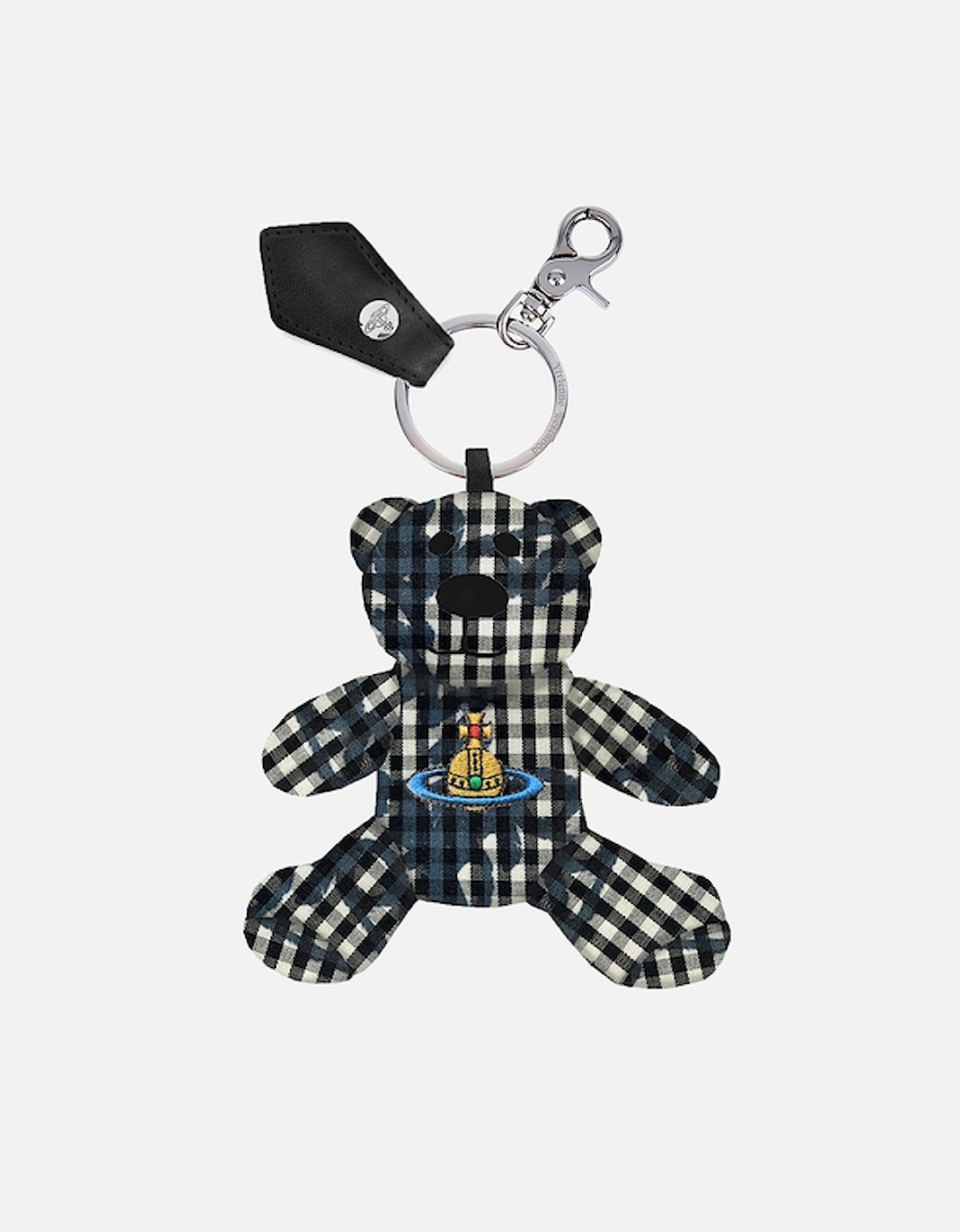 Teddy Bear Cotton-Gingham Keyring, 2 of 1