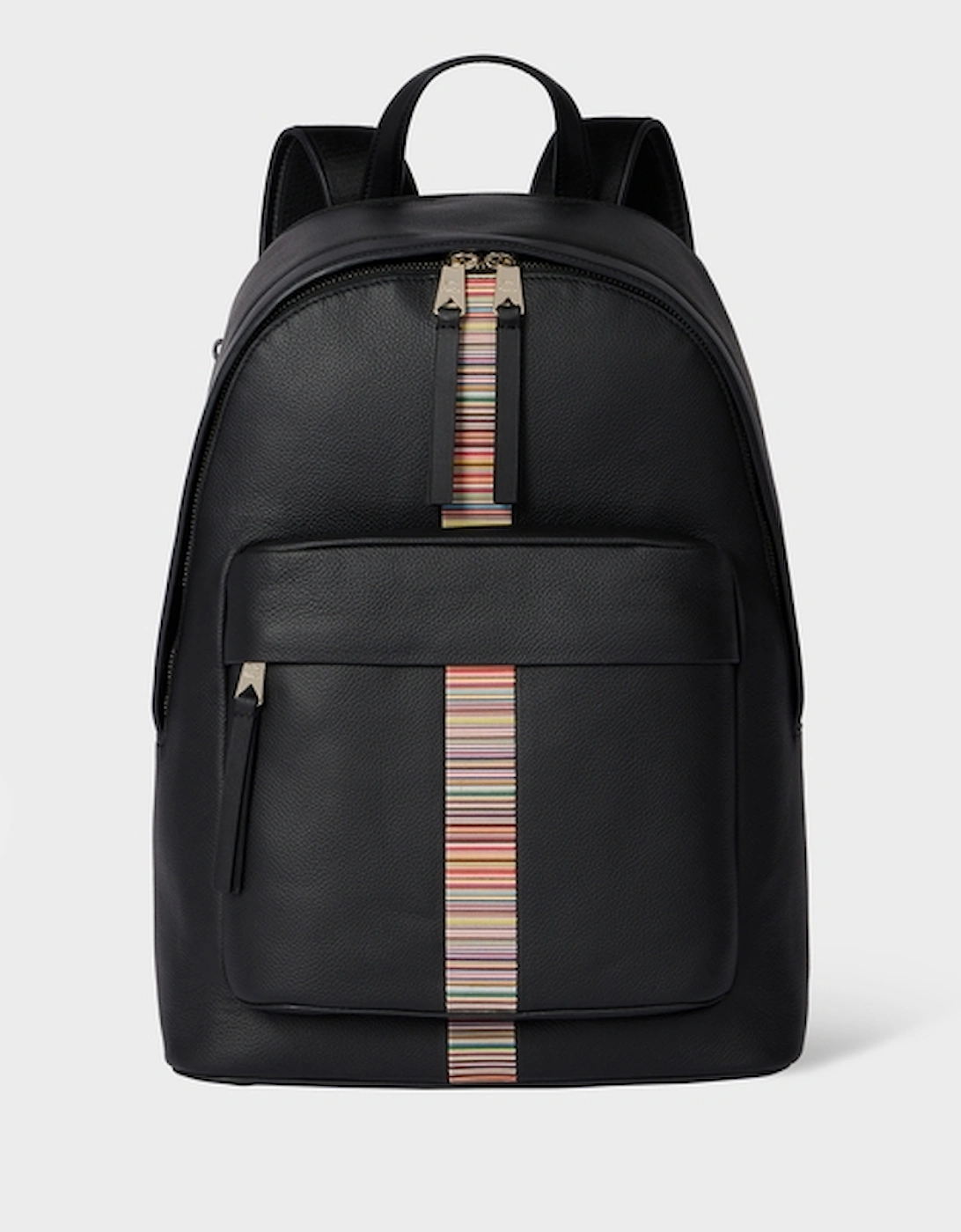 Signature Stripe Leather Backpack, 2 of 1