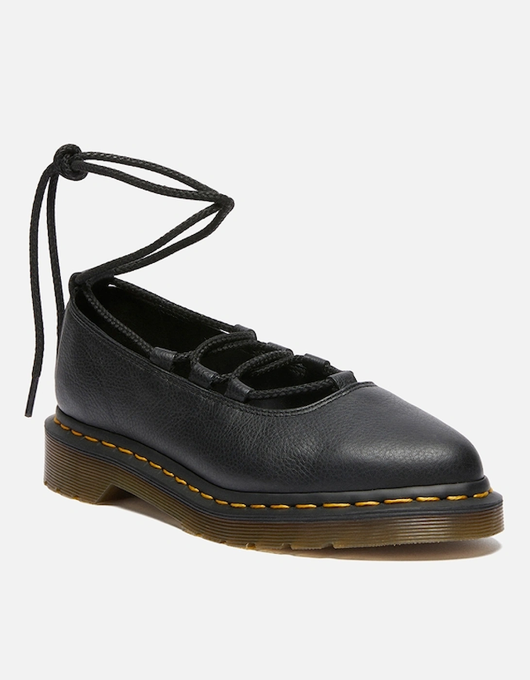 Dr. Martens Women's Elphie II Leather Lace Up Flats, 2 of 1