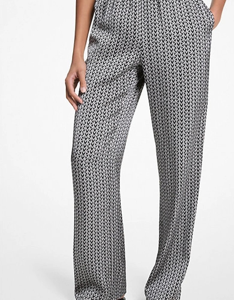 MK2000 Logo Satin Pants
