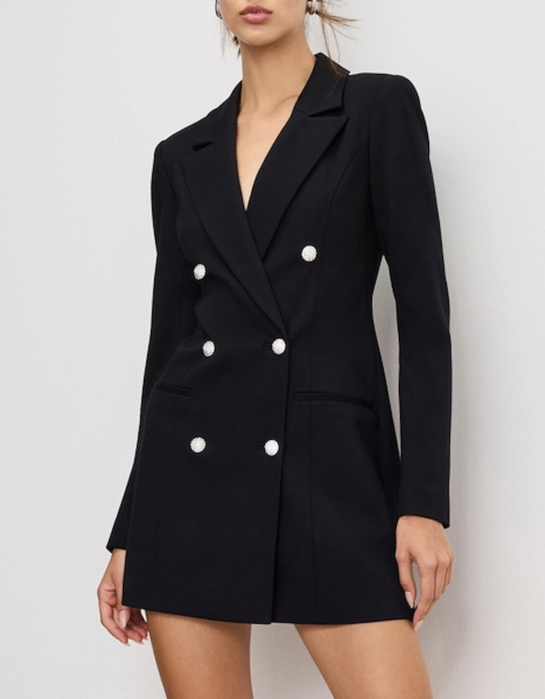 Exec Embellished Ponte Blazer Dress