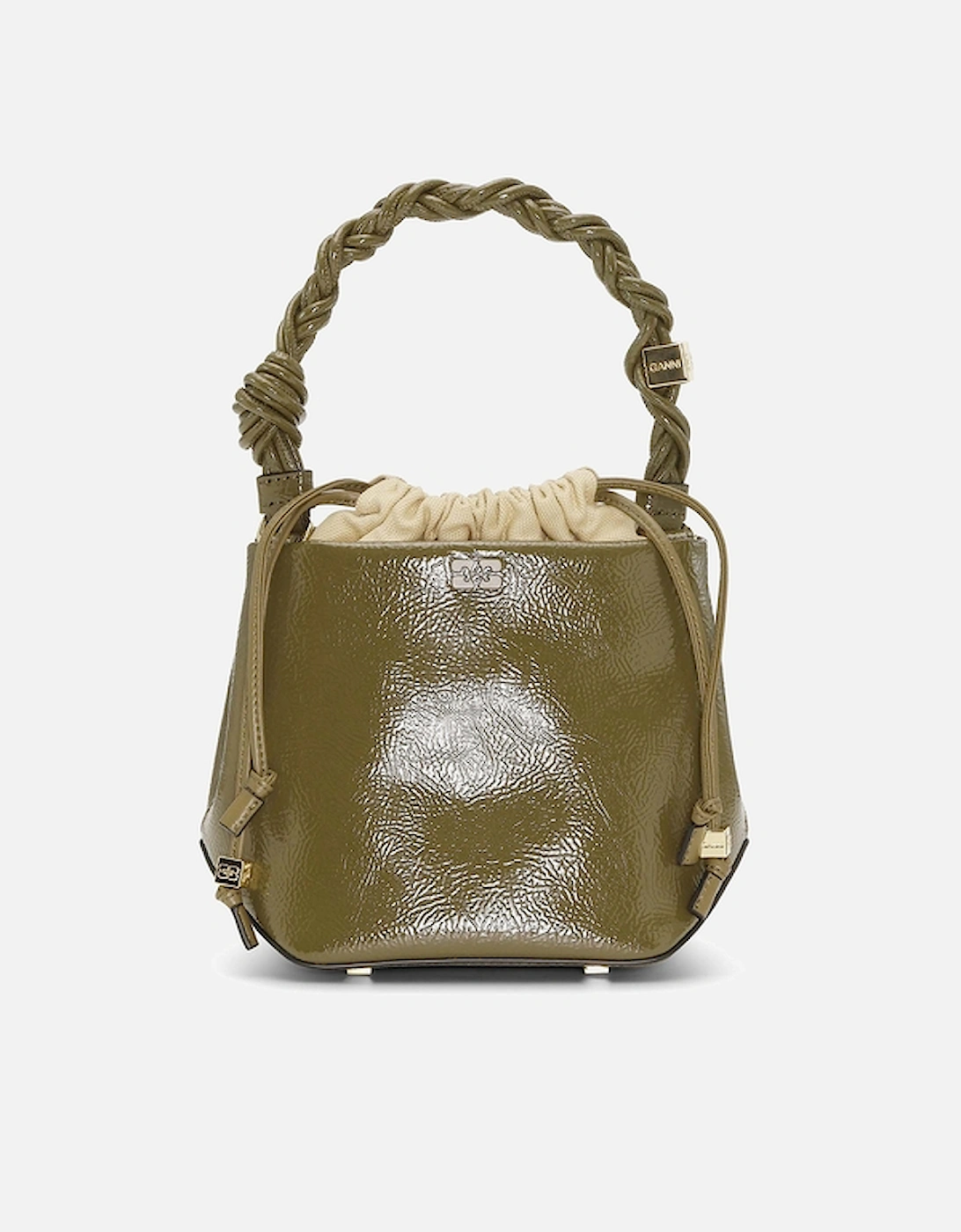Bou Patent Leather-Blend Bucket Bag, 2 of 1