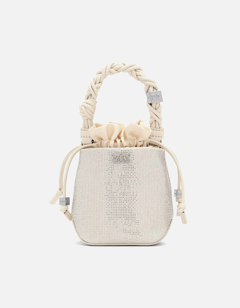 Mini Bou Embellished Faux Leather Bag
