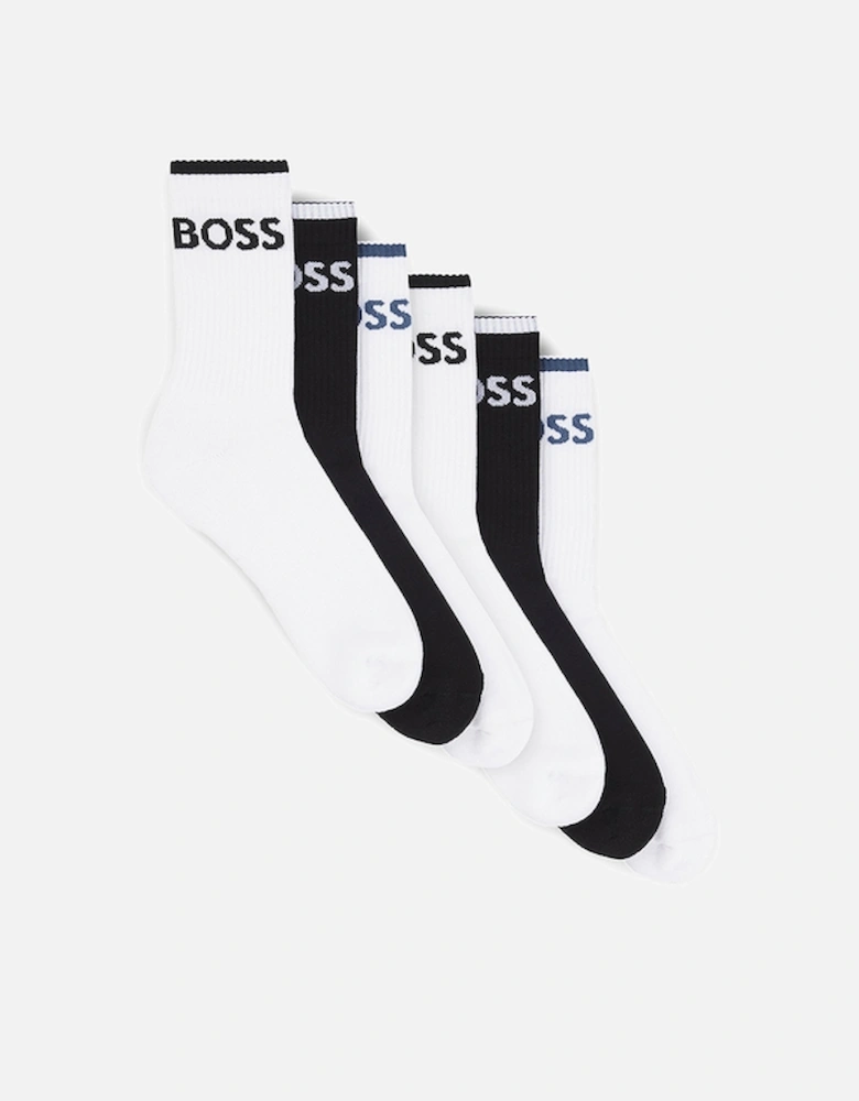 BOSS Bodywear 6-Pack Cotton-Blend Sports Socks