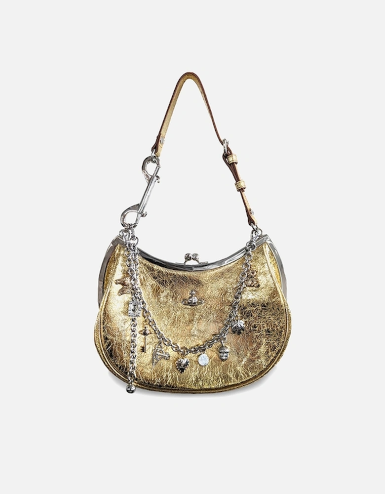 Charm Frame Leather Purse