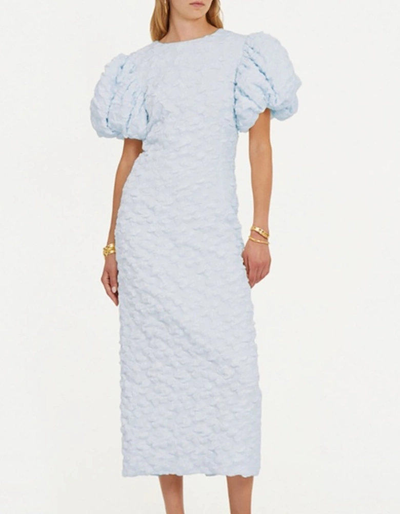 Textured Cloqué Puffy Dress
