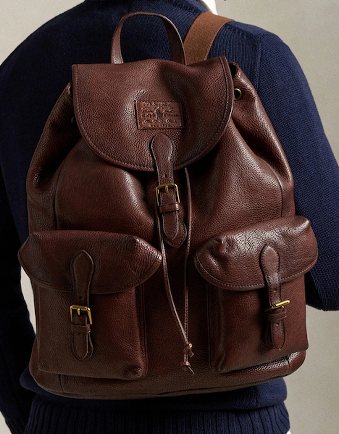 Heritage Pebble-Grain Leather Backpack, 2 of 1