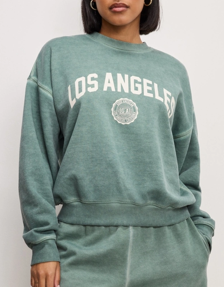 Los Angeles Cotton-Blend Fleece Sweatshirt