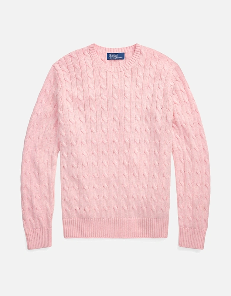 Mineral Dye Cotton Cable-Knit Jumper