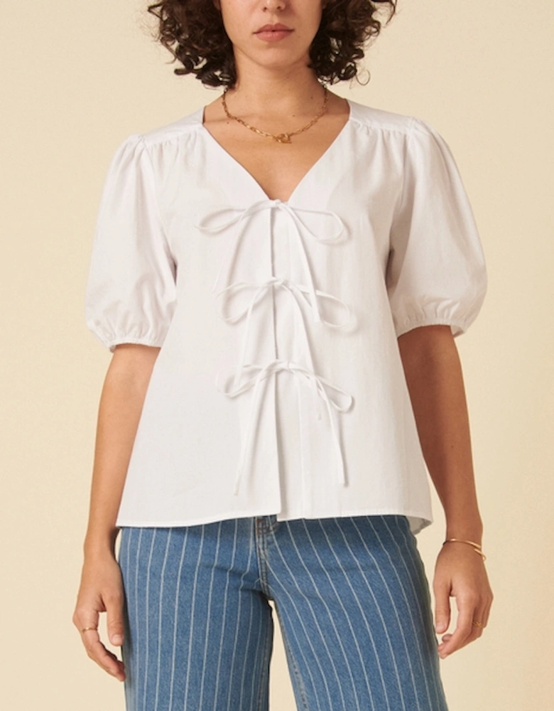 Bernadetta Organic Cotton-Poplin Blouse