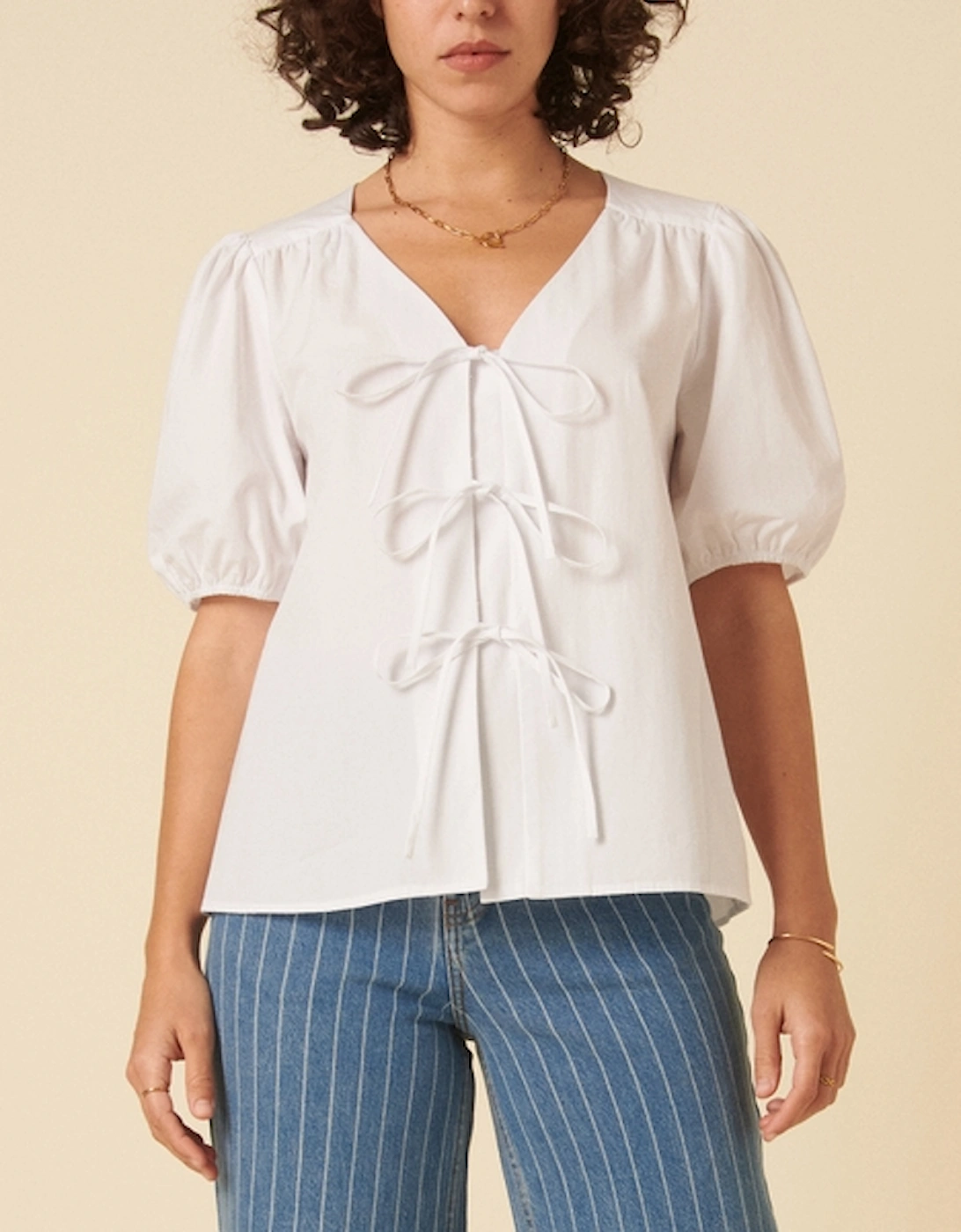 Bernadetta Organic Cotton-Poplin Blouse, 2 of 1