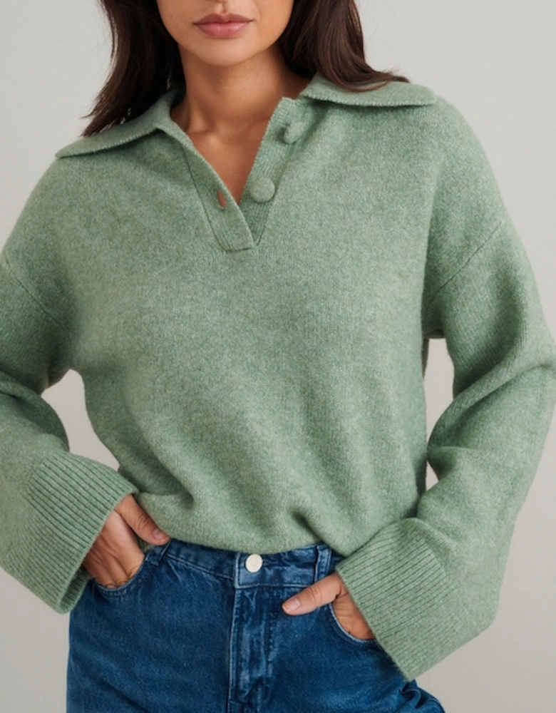 Knit Polo Jumper