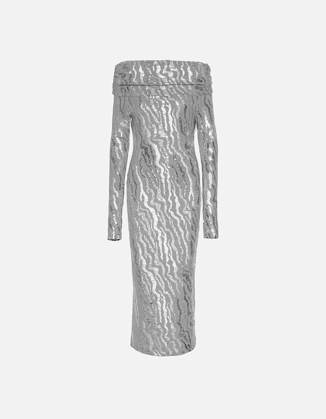 Sequinned Jersey Midi Dress, 2 of 1