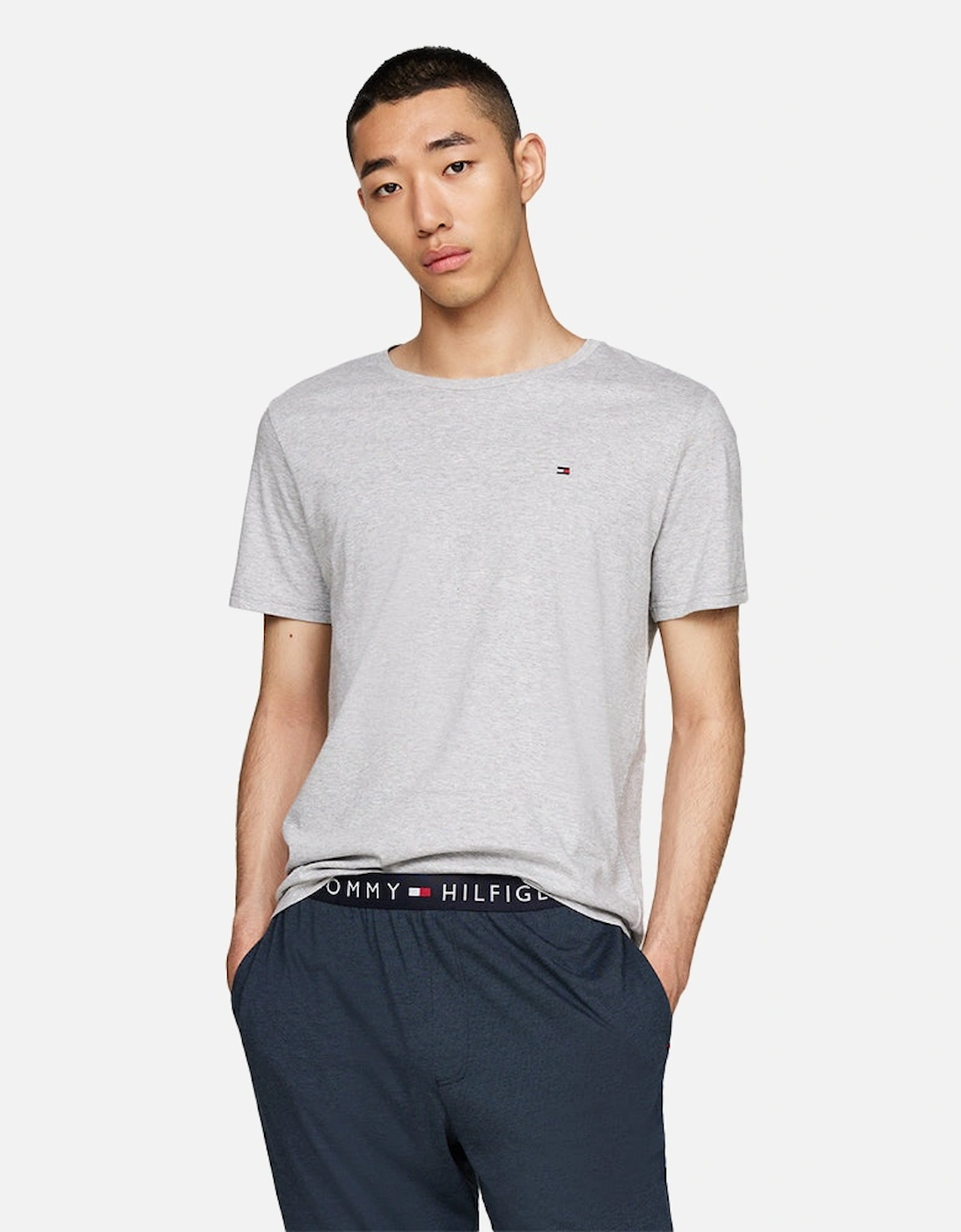 3-Pack Signature Cotton T-Shirts, White/Black/Grey