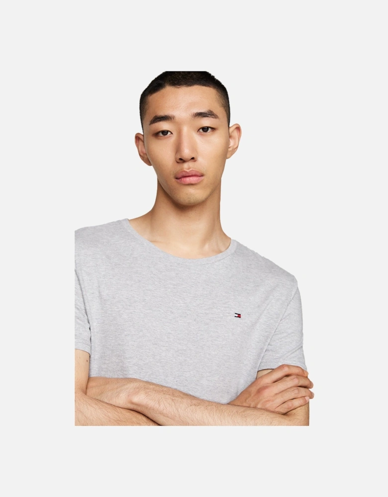 3-Pack Signature Cotton T-Shirts, White/Black/Grey