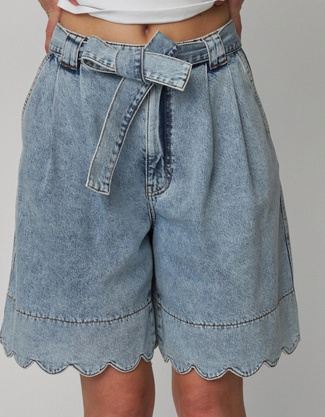 Moon Washed Denim Shorts, 2 of 1
