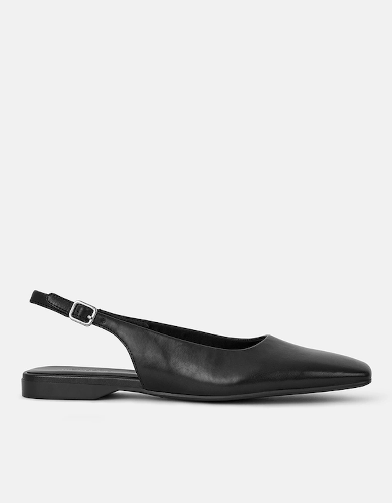 Women's Delia Leather Slingback Flats