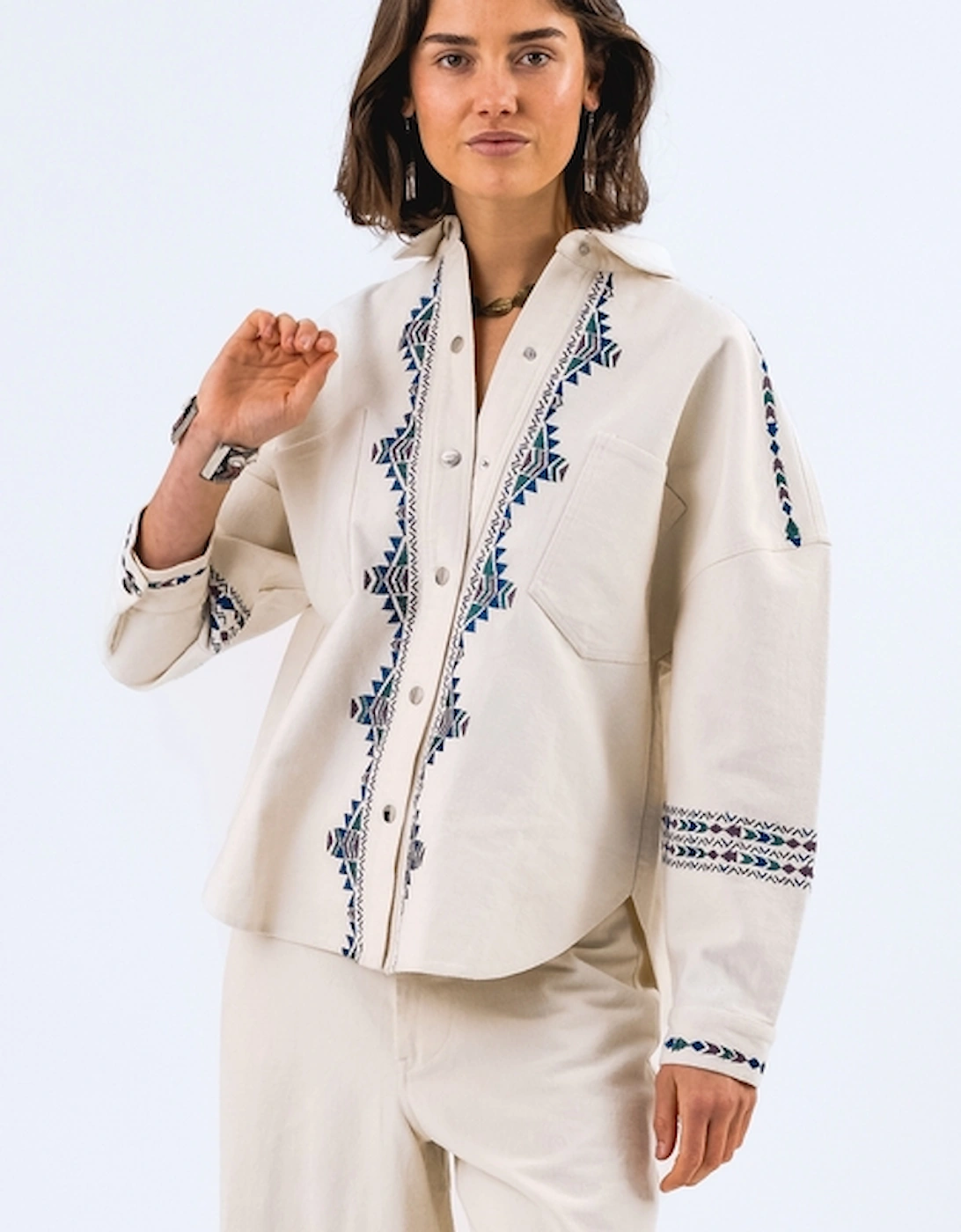 Lollys Laundry VeidaLL LS Cotton-Twill Blouse, 2 of 1