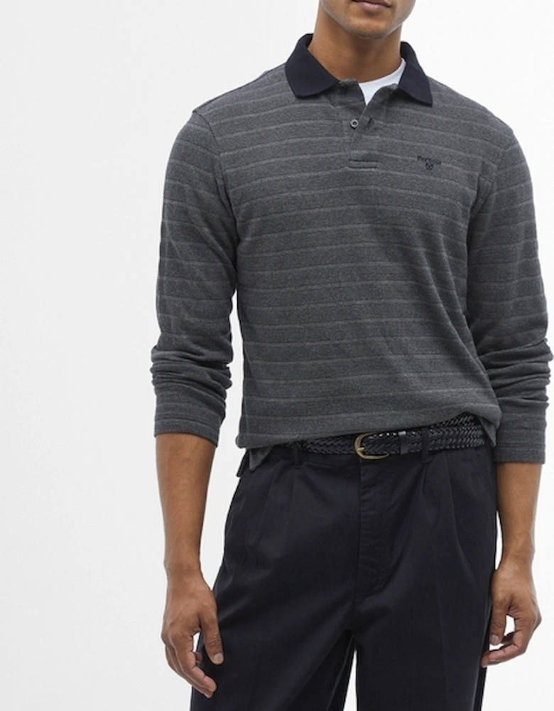 Cleveland Long-Sleeved Cotton-Piqué Polo Shirt
