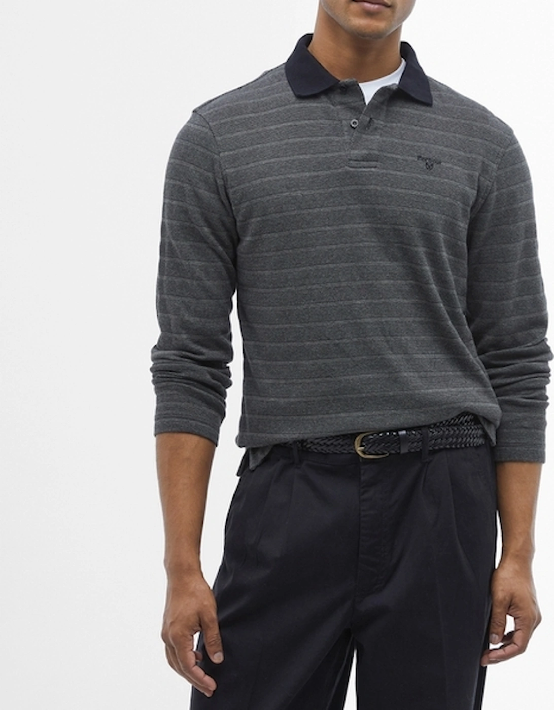 Cleveland Long-Sleeved Cotton-Piqué Polo Shirt, 2 of 1