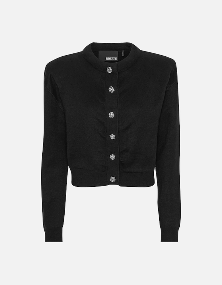 Firm Cotton-Blend Knit Cardigan