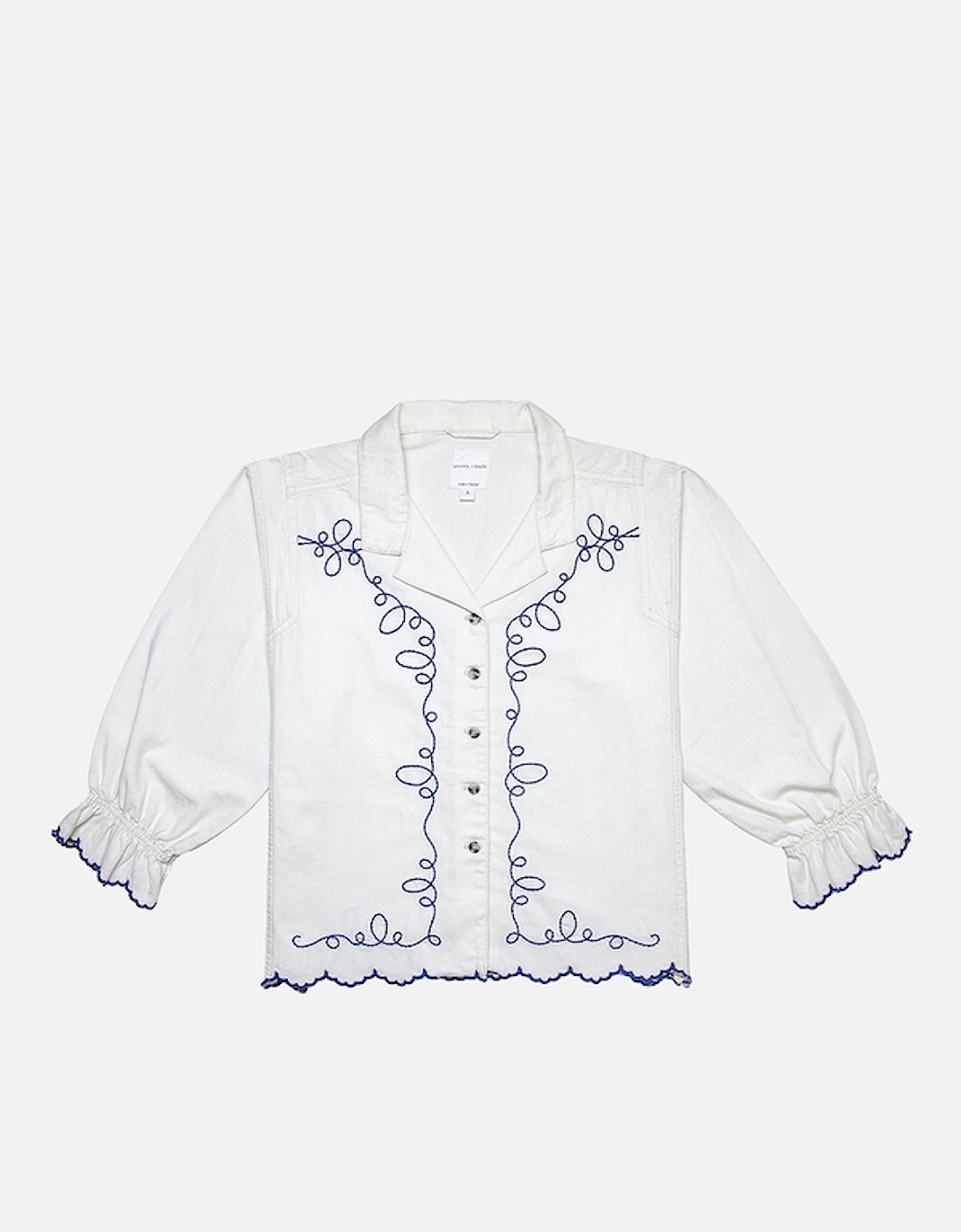 Western Sophia Cotton-Poplin Blouse, 2 of 1