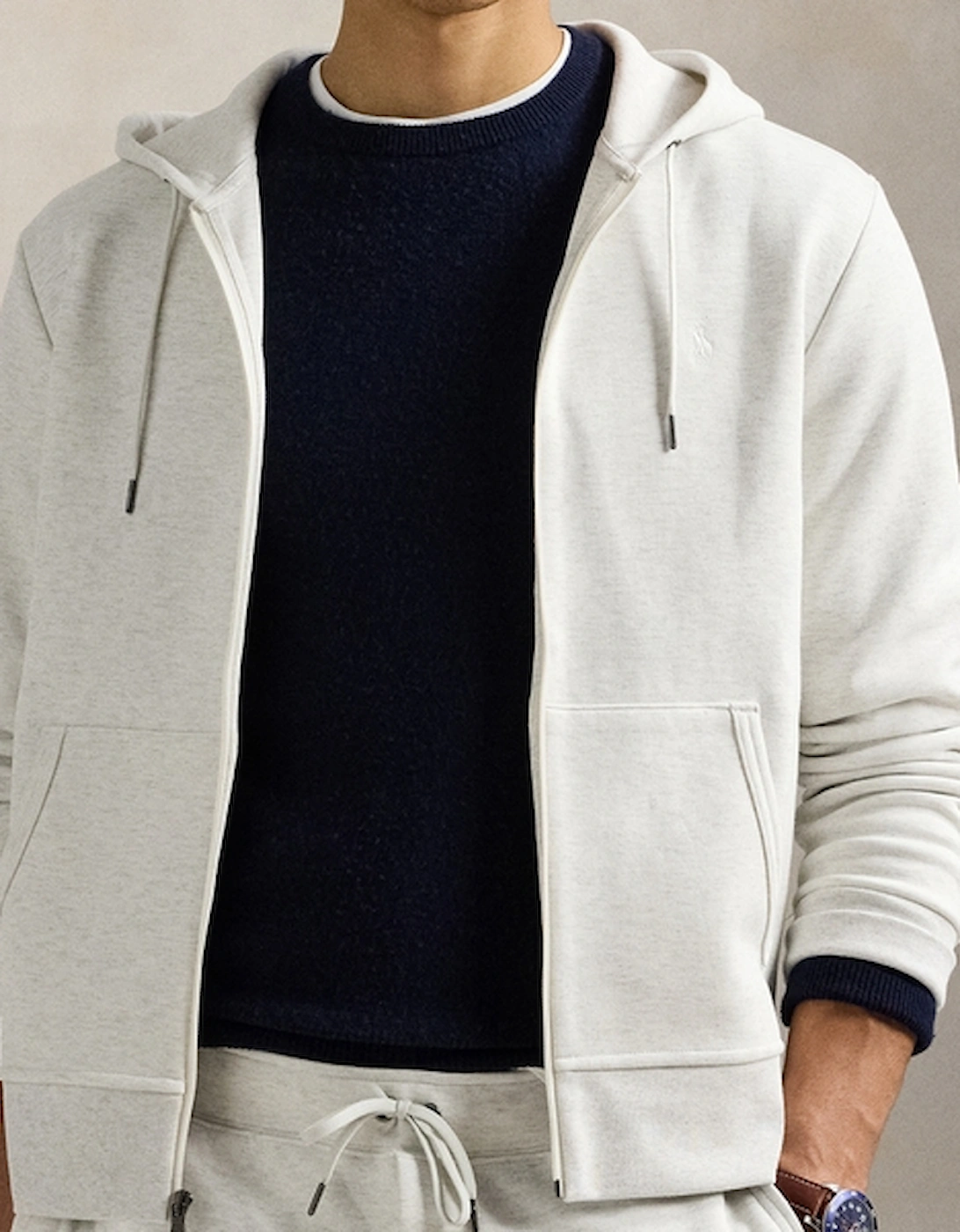 Performance Lightweight Cotton-Blend Hoodie, 2 of 1